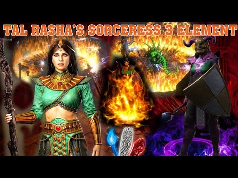 D2R – Tal Rasha’s Sorceress vs Uber Tristram: Fire, Lightning & Cold Builds Compared