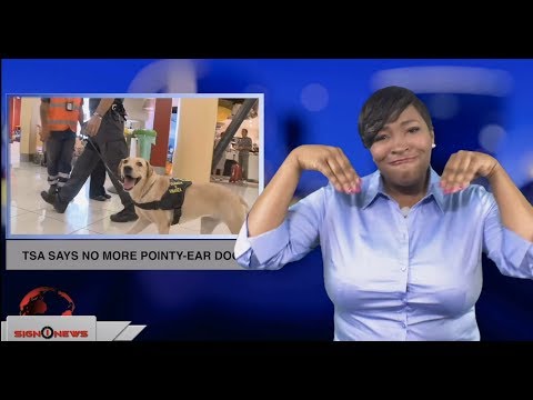 TSA says no more pointy-ear dogs (ASL - 1.1.19)