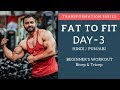FAT to FIT BICEP and TRICEP Beginners Workout! Day-3 (Hindi / Punjabi)