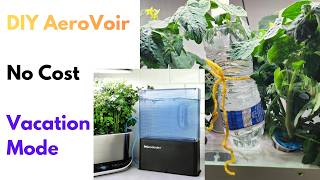 DIY AeroVoir | No Cost | Vacation Mode | automatic watering system | Aerogarden Hydroponics