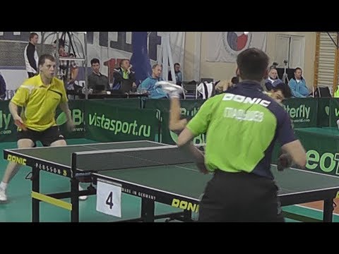 GLADYISHEV, KHOMUTOV vs ISMAILOV, MURZIN Russian Club Premier League 4 Tour Table Tennis