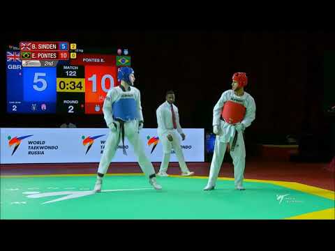 World Taekwondo Grand-Prix Moscow 2018. M - 68. Полуфинал. SINDEN-PONTES.