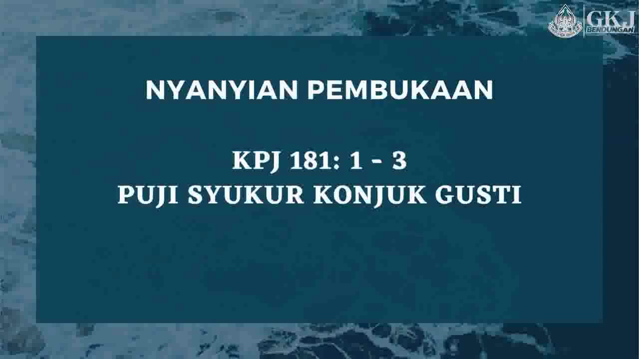 KPJ 181 - Puji Syukur Konjuk Gusti