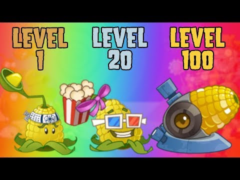 Plants vs Zombies 2 Kernel-pult Level 1 vs Level 20 vs Level 100 PvZ2 #7