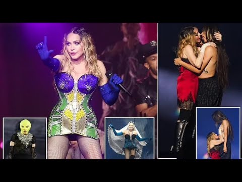 "Madonna's Balaclava Chic: Rio Tour Highlights"