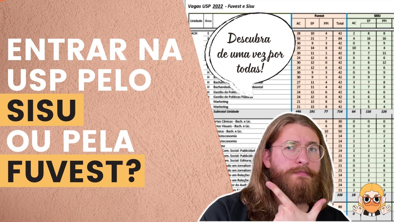 É mais fácil entrar na USP pelo ENEM (SISU) ou pela FUVEST?