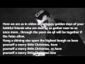 "Have yourself a merry little Christmas" Sam Smith lyrics