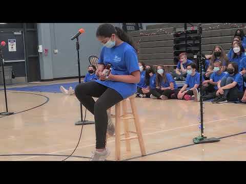 Akshaya Karthik- Lexington winter choir/guitar show December 2021 Feliz Navidad Mandolin