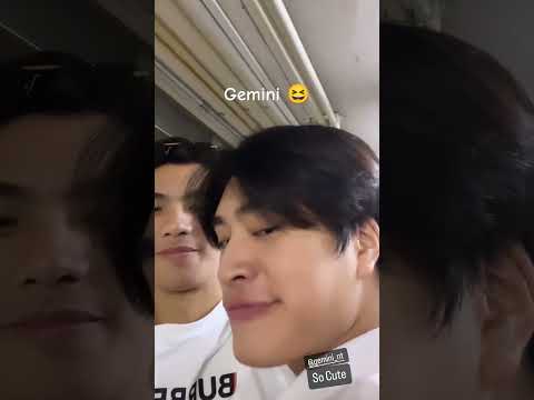 ohm with Gemini 😆 I love you brooww! #gemininorawit #ohmpawat