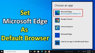 How to Set Microsoft Edge as Default Browser In Windows 10