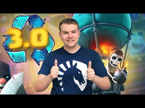 INSANE CYCLE! 3.0 Balloon Exe-Nado Deck Ladder Gameplay - Clash Royale