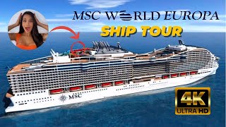 MSC World Europa Cruise Tour 4K – Ultimate Walkthrough of the Largest MSC Ship