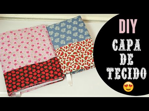 DIY VOLTA ÀS AULAS - COMO FAZER CAPA DE AGENDA E LIVRO DE TECIDO