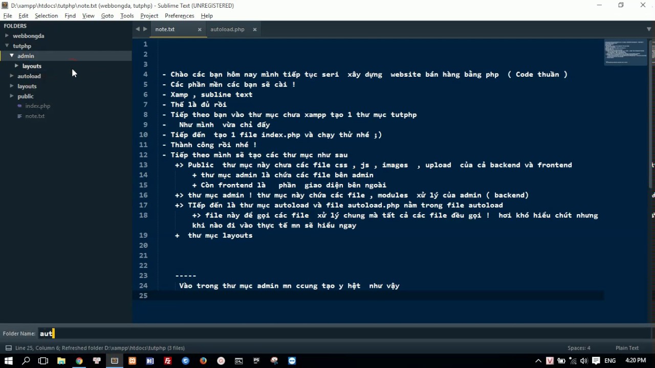 Bài 2 : Cấu trúc thư mục Website bán hàng