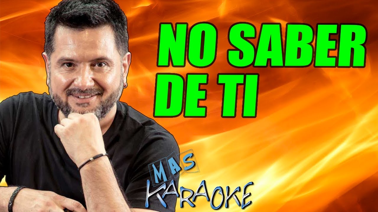 No Saber De Ti