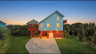 Galveston TX Beach House Tour | 3819 Las Palmas St | Island Home with Palapa Deck & Hot Tub