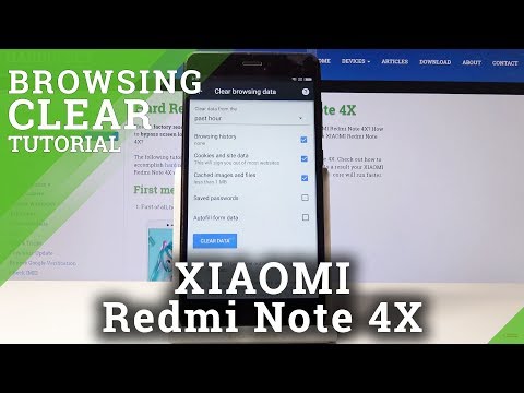 How to Clear Browsing Data in XIAOMI Redmi Note 4X - Delete History & Cookies