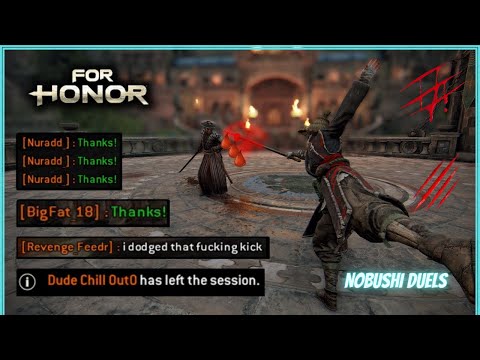 [ For Honor ] Learning My LEAST Favorite Character Made THEM MAD | Nobu Duels