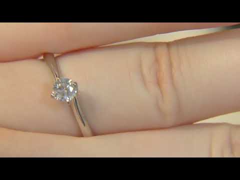 0.34 Carat Compass Style Solitaire Diamond Engagement Ring SR1068