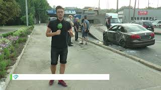 У Харкові водій проїхався на даху авто й залишився майже неушкодженим
