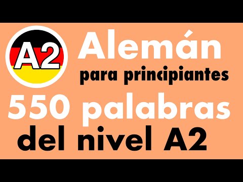 550 palabras del nivel alemán A2