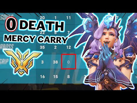 0 DEATHS TOP 500 MERCY CARRY?! - Overwatch 2