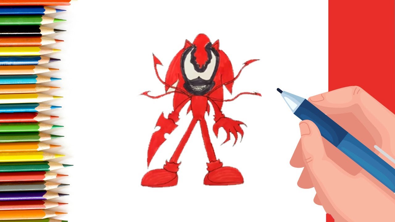 How to draw sonic carnage quick #shorts