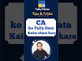 How To Share Tally Prime Data To CA