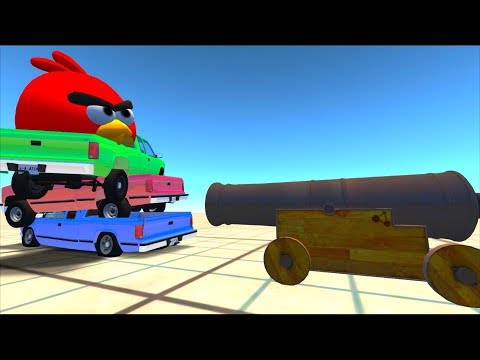 Adventure Angry Birds on Cars & sudden Jump in game BeamNGDrive!