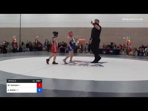 60 Lbs Rr Rnd 2 - Whitney Hensen, MI Vs Jaylee Keller, MO