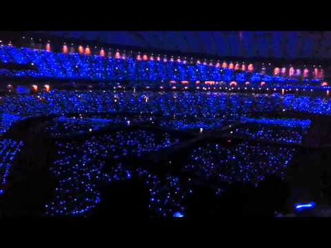 130727 Sapphire blue ocean wave in Tokyo Dome SS5   YouTube