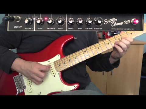Fender Super Champ XD Demo - Tweed Bassman Setting