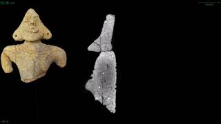 福島市弓手原A遺跡出土土偶のX線CT画像