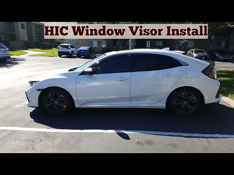 2016 - 2021 Honda Civic Hatchback HIC Window Visor