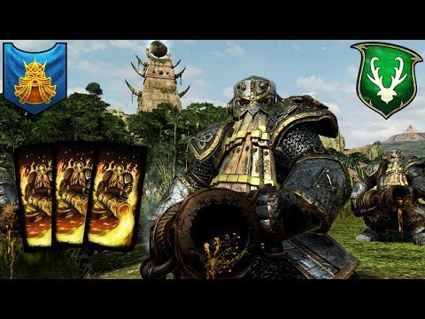 IRONDRAKES WERF FLAMMEN! - Dwarfs vs. Wood Elves - Total War Warhammer 2
