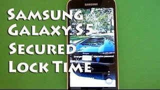 Samsung Galaxy S5 Lock Screen - Secured Lock Time