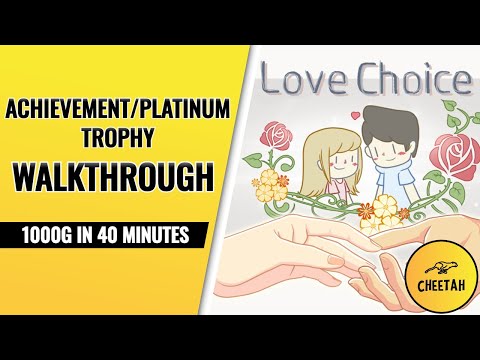 LoveChoice Achievement / Platinum Trophy Walkthrough (1000G IN 40 MINUTES)