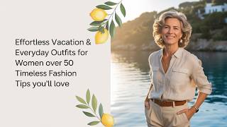 Effortless Vacation & Everyday Outfits for Women Over 50  Timeless Fashion Tips You’ll Love