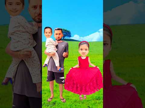 Atika❤️ and Anaya and Anaya's papa ❣️ wrong head matching #shorts #funny #trending