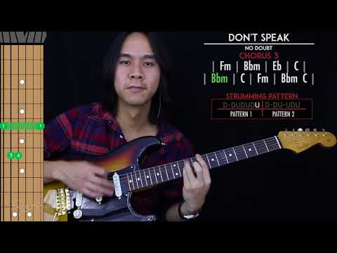 Don't Speak Guitar Cover Acoustic - No Doubt  🎸 |Tabs + Chords|