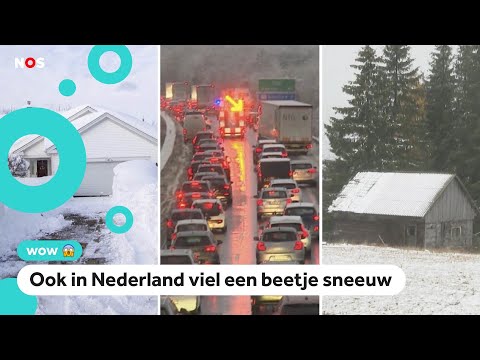 Eerste sneeuw van deze winter in Europa