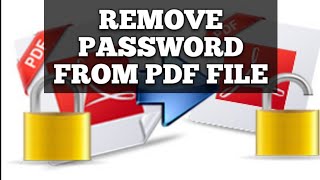 how to remove password from password protected pdf in android ( in Hindi / Urdu ) 2017 2018
