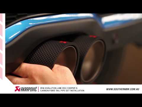 Mini Cooper S Akrapovic Evolution Performance Exhaust installation