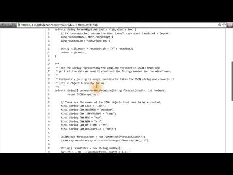 JSON Parsing - Developing Android Apps