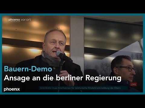 Demo Deutscher Bauernverband: Rede von Joachim Rukwied (Präsident Deutscher Bauernverband), 18.12.23