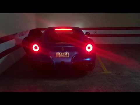 Ferrari F12 w Armytrix Titanium exhaust cold start