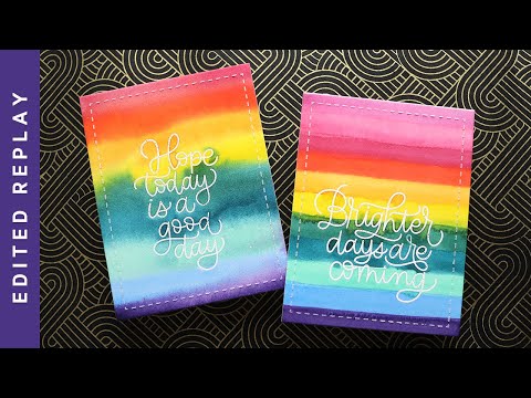 EDITED REPLAY - Watercolor Resist 2 Ways!