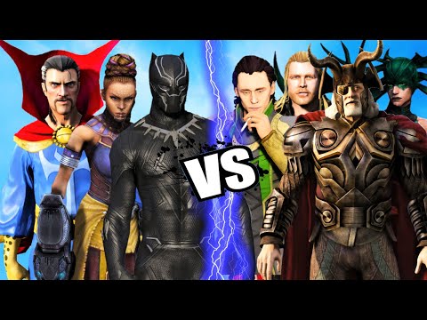 Doctor Strange, Black Panther, Shuri vs THE GODS of Asgard, Thor, Odin, Loki and Hela