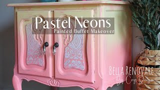 Pastel Neon Paint Makeover | Create Bright Painted Furniture