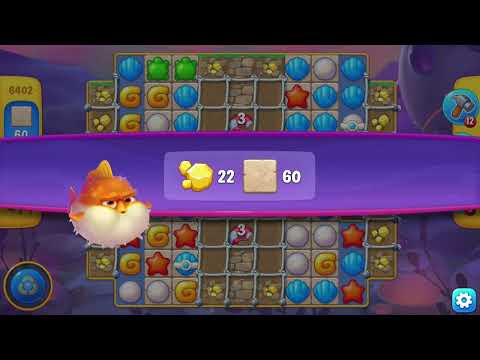 [FISHDOM Walkthrough] Level 6402 Super Hard (Qua màn - Fishdom)